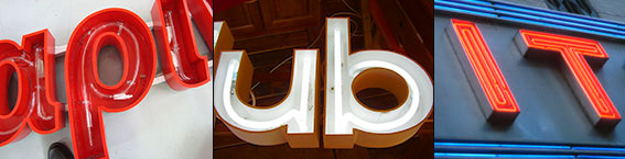 Large letters with open face.