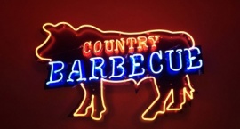 "BBQ" custom business sign