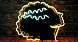 "The thinker" cutom neon art sculpture