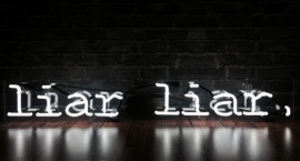 "Liar Liar" custom neon sign